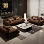 طقم كنب بتصميم منخفض مميز