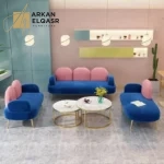 طقم كنب مودرن بتصميم سحابي مميز