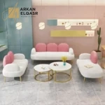 طقم كنب مودرن بتصميم سحابي مميز