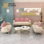 طقم كنب مودرن بتصميم سحابي مميز