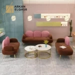 طقم كنب مودرن بتصميم سحابي مميز