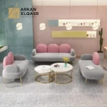 طقم كنب مودرن بتصميم سحابي مميز