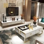 طقم طاولات تلفزيون وقهوة فاخرة