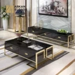 طقم طاولات تلفزيون وقهوة فاخرة