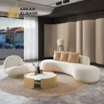 طقم كنب مميز متعدد مع طاولة قهوة