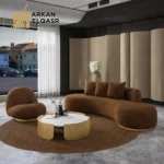 طقم كنب مميز متعدد مع طاولة قهوة