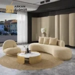 طقم كنب مميز متعدد مع طاولة قهوة