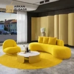 طقم كنب مميز متعدد مع طاولة قهوة