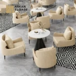 طقم كراسي وطاولة مخصص للكافيهات