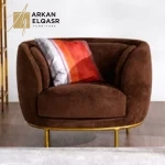 كرسي مفرد مميز بتصميم دائري