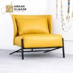 كرسي مفرد فاخر مصمم بأرقى خامات الجلد الإيطالي