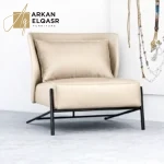 كرسي مفرد فاخر مصمم بأرقى خامات الجلد الإيطالي