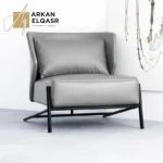 كرسي مفرد فاخر مصمم بأرقى خامات الجلد الإيطالي