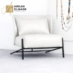 كرسي مفرد فاخر مصمم بأرقى خامات الجلد الإيطالي