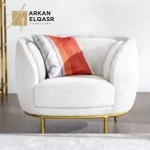 كرسي مفرد مميز بتصميم دائري