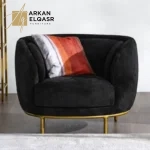 كرسي مفرد مميز بتصميم دائري