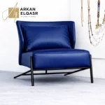 كرسي مفرد فاخر مصمم بأرقى خامات الجلد الإيطالي