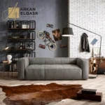 كنب موردن من جلد انيق بتصميم انيق