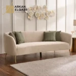 كنبة مخملية بتصميم مريح و مودرن