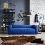 كنب موردن من جلد انيق بتصميم انيق