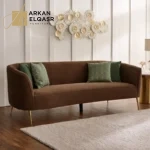 كنبة مخملية بتصميم مريح و مودرن