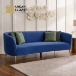 كنبة مخملية بتصميم مريح و مودرن