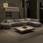 كنب زاوية دائري بتصميم مميز وحديث