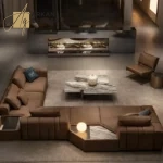 كنب زاوية مودرن مميزة بتصميم فاخر وانيق