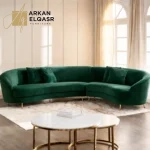 كنبة ركنية مخملي 5 مقاعد - لوي