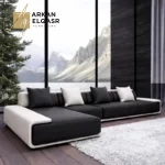 كنب زاوية بتصميم منخفض مودرن