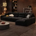 كنب زاوية بتصميم ظهر مريح
