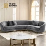 كنبة ركنية مخملي 5 مقاعد - لوي