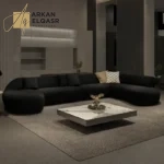 كنب زاوية دائري بتصميم مميز وحديث