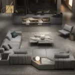 كنب زاوية مودرن مميزة بتصميم فاخر وانيق