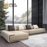 كنب زاوية بتصميم منخفض مودرن