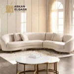 كنبة ركنية مخملي 5 مقاعد - لوي