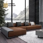 كنب زاوية بتصميم منخفض مودرن