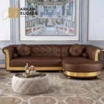 كنب زاوية علي الطراز الغربي