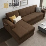 كنبة زاوية سرير من القماش متعددة الوظائف