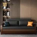 كنب سرير خشبي مريح