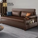 كنب سرير خشبي مريح