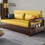 كنب سرير خشبي مريح