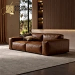 كنب مودرن من جلد بتصميم ايطالي