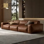 كنب مودرن من جلد بتصميم ايطالي