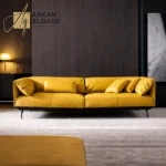 كنبة بتصميم ايطالي من الجلد الفاخر