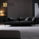 كنبة بتصميم ايطالي من الجلد الفاخر