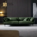 كنبة بتصميم ايطالي من الجلد الفاخر