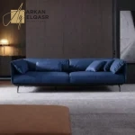 كنبة بتصميم ايطالي من الجلد الفاخر