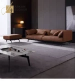 كنبة بتصميم ايطالي من الجلد الفاخر