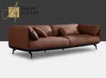 كنبة بتصميم ايطالي من الجلد الفاخر